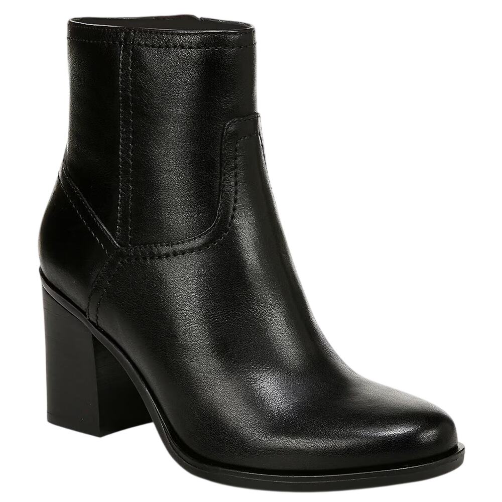 Naturalizer Women's Kalina Bootie in Black Leather, Size 10 Wide